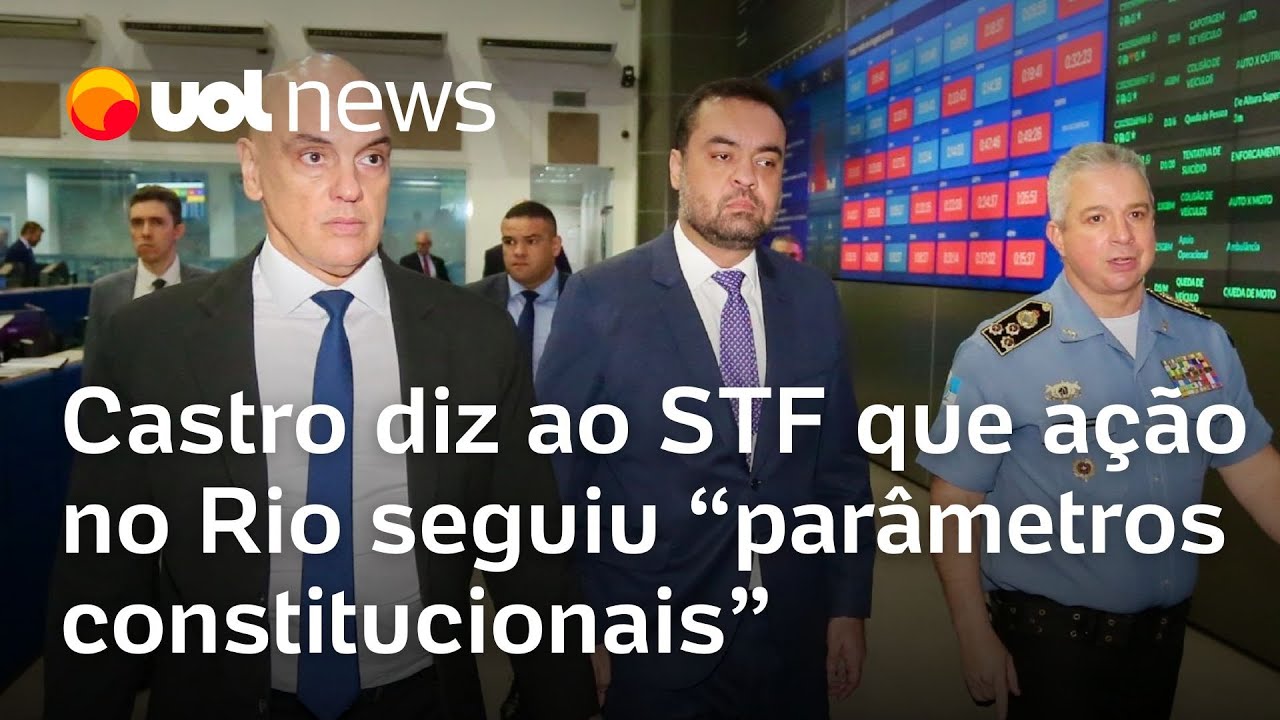 Castro diz ao STF que operação no Rio de Janeiro seguiu parâmetros constitucionais TV Online Castro diz ao STF que operação no Rio de Janeiro seguiu parâmetros constitucionais