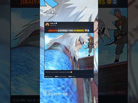 JIRAIYA COOKED THE ROBBERS 🤯🥶...