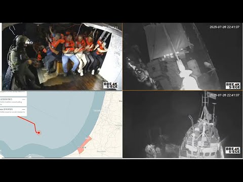 Israeli troops seen boarding Gaza-bound activist boat | AFP