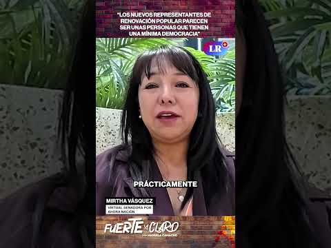 "LOS NUEVOS REPRESENTANTES DE RENOVACIÓN PARECEN SER UNAS PERSONAS QUE TIENEN UNA MÍNIMA DEMOCRACIA”