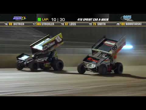 Highlights from the May 19th 410 Sprint Car main event at BAPS Motor Speedway - dirt track racing video image