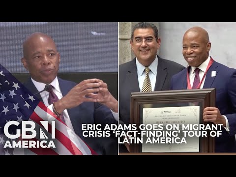 Eric Adams goes on migrant crisis 'fact-finding' tour of Latin America a NYC surpasses max capacity