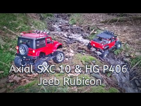 Axial SXC 10 // HG P406 // Crawler // Jeeb Rubicon // RC // First Drive - UCNWVhopT5VjgRdDspxW2IYQ