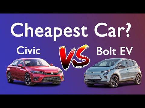 Cheapest Car! Honda Civic vs Chevy Bolt
