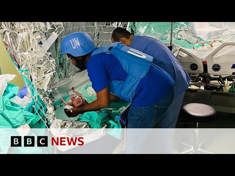 Premature babies evacuated from Gaza's al-Shifa hospital - BBC News