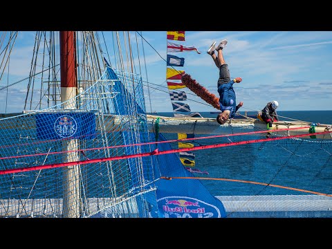 Slacklining Over an Old Sailing Ship | Red Bull Slackship 2016 - UCblfuW_4rakIf2h6aqANefA