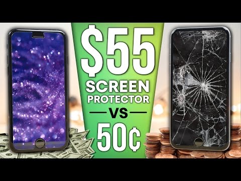 $0.50 Screen Protector vs $55 Sapphire Protector DROP Test! - UCj34AOIMl_k1fF7hcBkD_dw