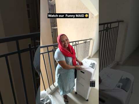 Our FUNNY MAID 🤣 #maid #trendingshorts #funny #noida #realestate