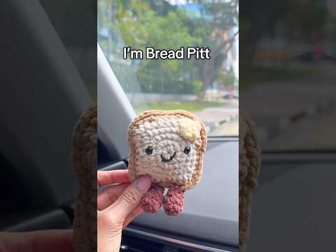 POV: You just met Bread Pitt 🥹🍞 #shorts #crochet #amigurumi #viral #trending #handmade #diy #funny
