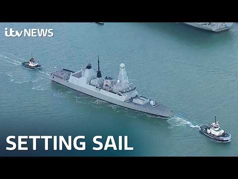 Watch in full: HMS Dragon leaves Portsmouth