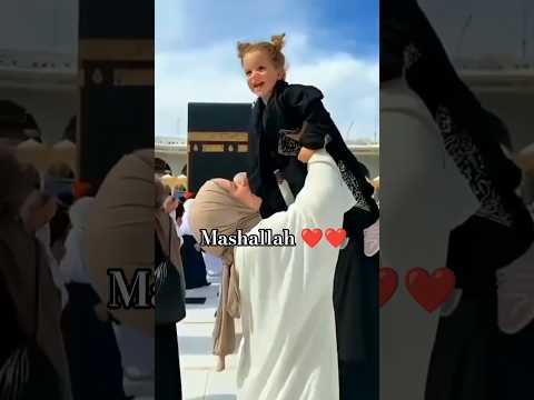 Mashallah ❤️❤️❤️ #kaaba #cutebaby