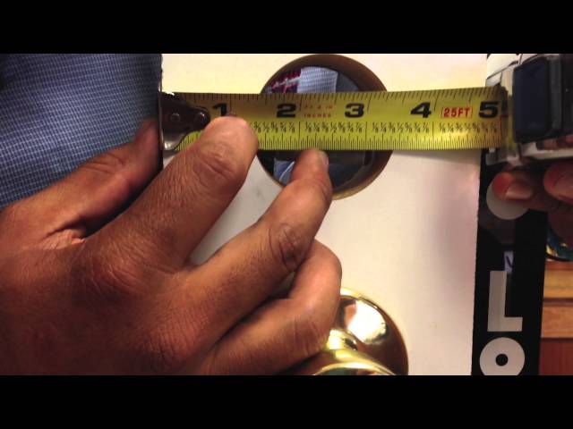 How to Measure for a Door Lock
