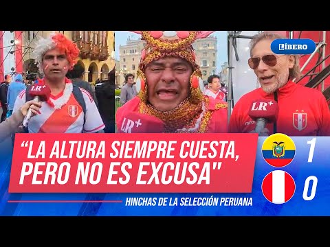 ECUADOR 1-0 PERÚ: Hinchas de la SELECCIÓN PERUANA lamentan y reaccionan tristes a la derrota |Líbero