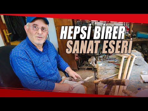 Hayvan Figürlerini Bastonlara İşliyor