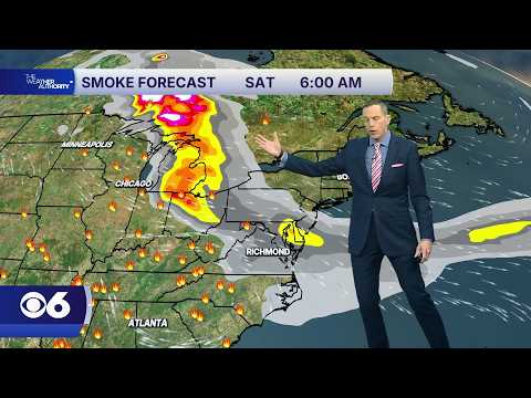 Tracking Wildfire Smoke: Winds will help improve air quality in Virginia