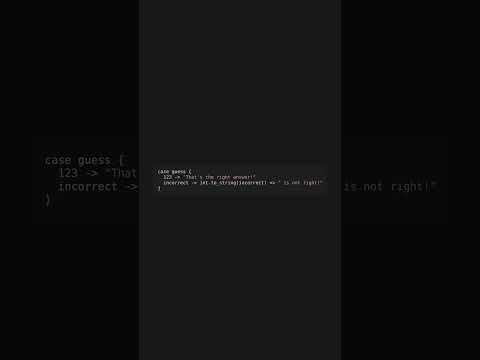 Pattern matching in #Gleam #shorts #softwaredevelopment