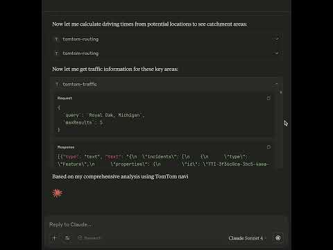 Introducing TomTom Model Context Protocol Server #shorts
