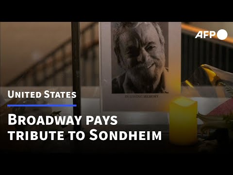 The curtain comes down: Broadway pays tribute to Sondheim | AFP