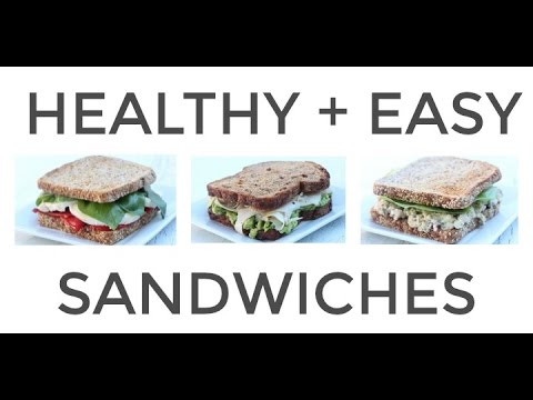 3 Easy Healthy Sandwich Recipes (Work + School Lunch Ideas) - UCj0V0aG4LcdHmdPJ7aTtSCQ