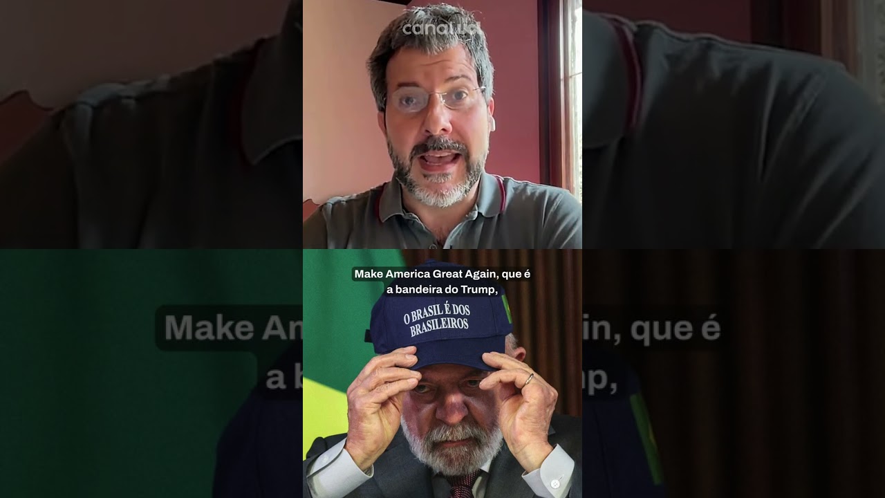 Governo distribui bonés azuis com a frase O Brasil é dos brasileiros durante reunião ministerial
