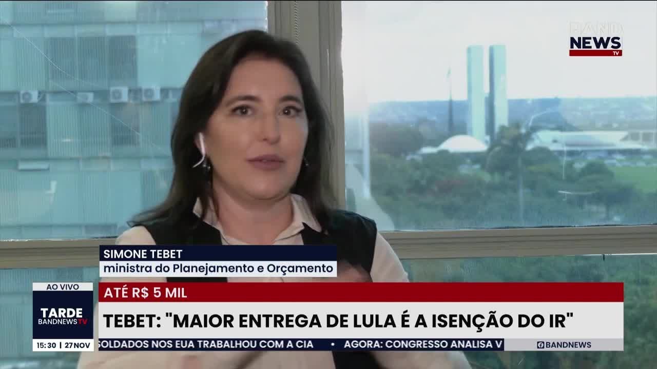 Tebet vê Justiça tributária para a classe média com isenção do IR