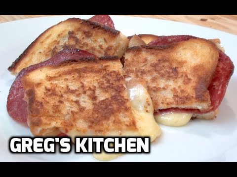 CRISPY SALAMI AND CHEESE TOASTED SANDWICH  - Greg's Kitchen - UCGXHiIMcPZ9IQNwmJOv12dQ