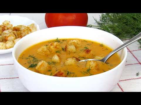 Вкуснейший СУП пюре ИЗ КАБАЧКОВ. Какой же ВКУСНЫЙ! Рецепт Как приготовить Кабачковый Суп Без Мяса