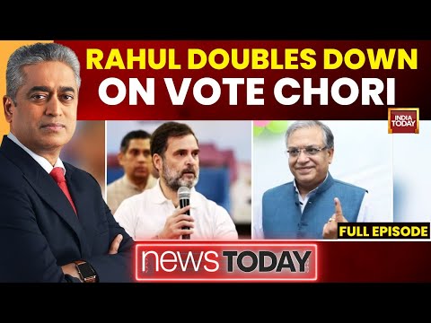 NewsToday With Rajdeep Sardesai: Rahul Gandhi 'Vote Chori' Row Explodes | Saudi-Pak Defence Deal