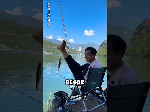 pria ini memancing tanpa tangan ‼️#shorts