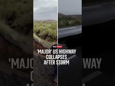 Flash flood warnings in <strong>place</strong> after highway collapses in Arizona