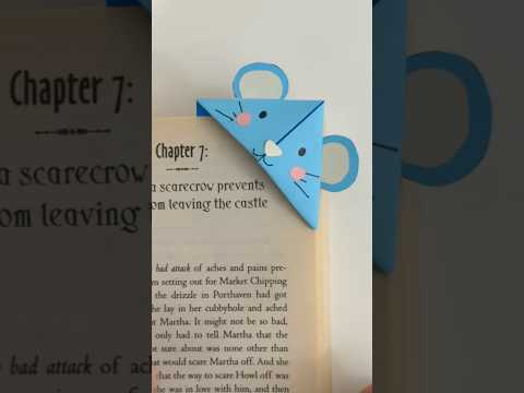 EASY ORIGAMI MOUSE BOOKMARK 🐭 | STEP BY STEP INSTRUCTIONS