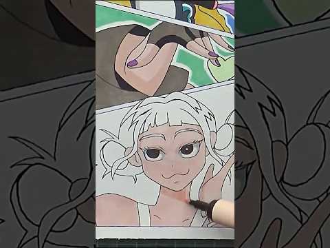 Drawing Huntrix part 4 | Zoey from Kpop Demon Hunters #kpopdemonhunters #zoey #huntrix