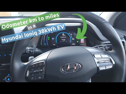 How to change odometer from km to miles in a Hyundai Ioniq 38kWh EV (& other Hyundai's)
