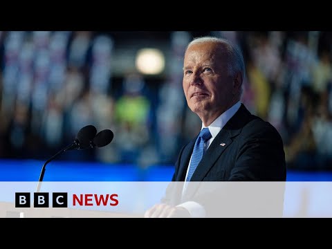 DNC: President Biden gives emotional farewell speech | BBC News