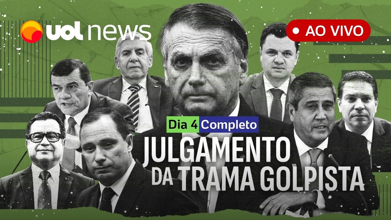 Julgamento de Bolsonaro no STF assista AO VIVO e completo   Dia 4 | UOL News | 10 de setembro