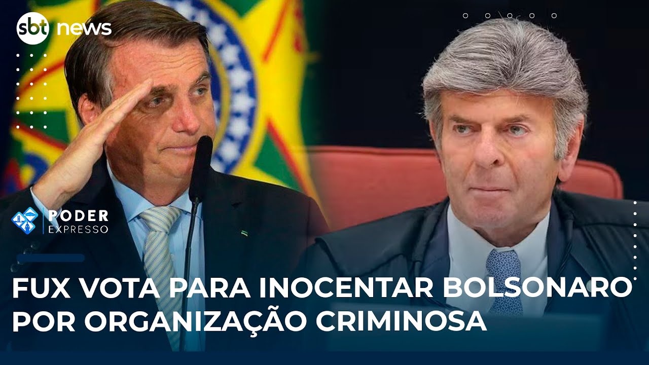🔴AO VIVO | Fux vota para inocentar Bolsonaro e outros réus pelo crime de organização criminosa