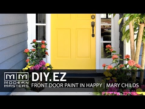 Modern Masters DIY.EZ Front Door Paint in Happy