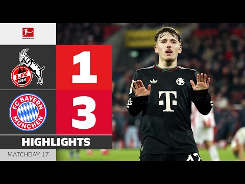 Writing History! Bayern Wins Again | 1. FC KÖLN - FC BAYERN | Highlights | Matchday 17 – Bundesliga