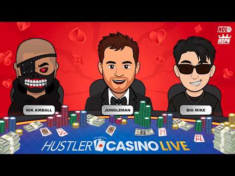 New Video from Hustler Casino Live: Jungleman, Nik Airball, & Big Mike Play HIGH STAKES $100/200 - Commentary by Charlie Wilmoth