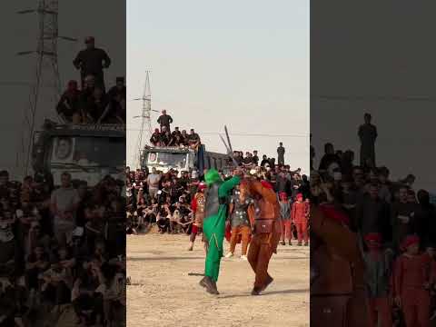 دخول الامام العباس (ع) في معركة الطف في كربلاء المقدسة #السلام_علیک_یا_اباعبدالله_الحسین_علیه
