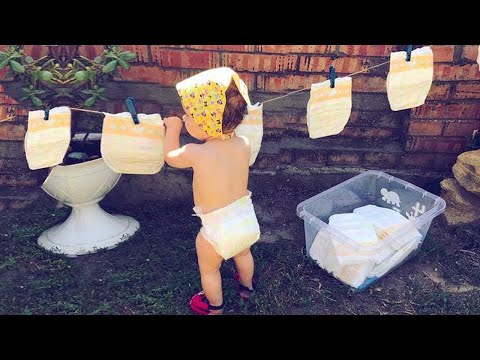 Babies Doing Housework in a Funny Way - Daily Dose of Laugher