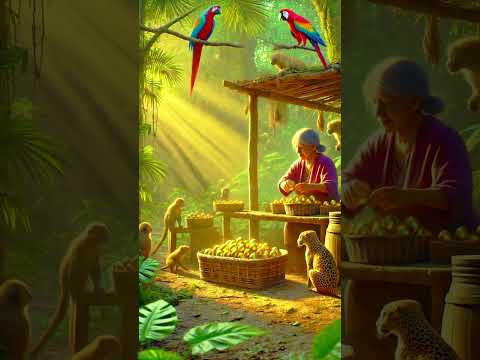 एक बूढ़ी दादी मां और मोर कि कहानी #aipecock #aianimation #aitrends2025 #aitranding