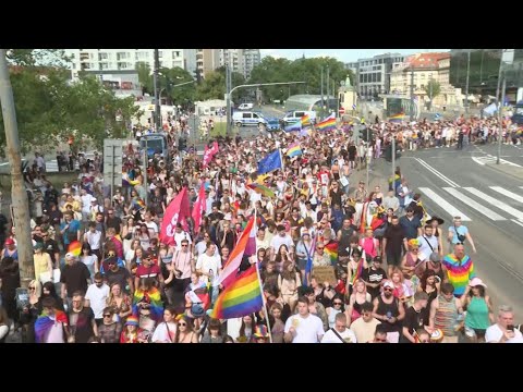 People take to streets of Warsaw for pride parade | AFP
