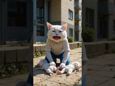 White Cat Killed Her Own Babies 😭 Heartbreaking 3D Animated Story#shortsfeed #shorts#trending #viral