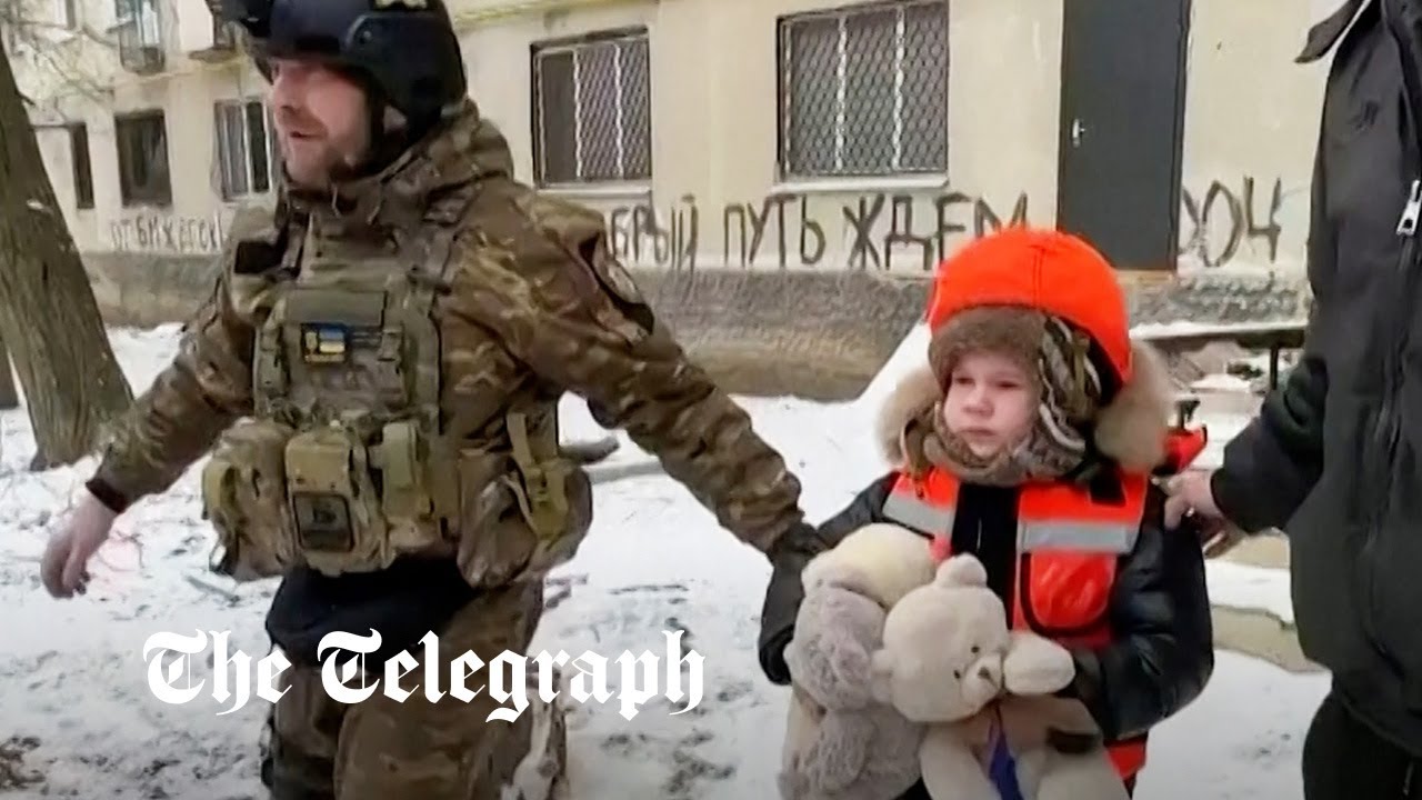 Ukraine war: Six-year-old girl evacuated out of besieged Bakhmut in rescue mission