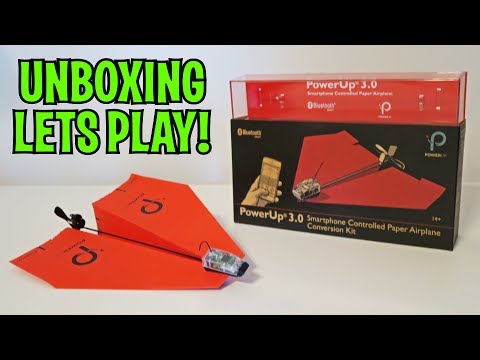 UNBOXING & LETS PLAY - PowerUp 3.0 - Remote Controlled Paper Airplane! FULL RC REVIEW! - UCkV78IABdS4zD1eVgUpCmaw