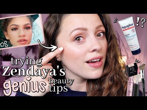 TRYING ZENDAYA'S MAKEUP TIPS // Some of these are GENIUS!!! - UC8C7sbw7tHN2gD6fE9Cj9rw