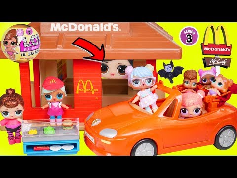 LOL Surprise Dolls Lil Sisters visit McDonalds Drive Thru - UCcUYGJmWfnkIyE36wss_nAw