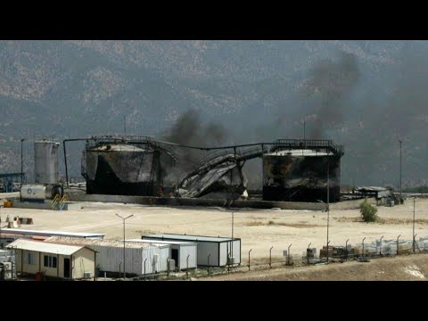 Smoke rises after drone attack on oil field in northern Iraq | AFP