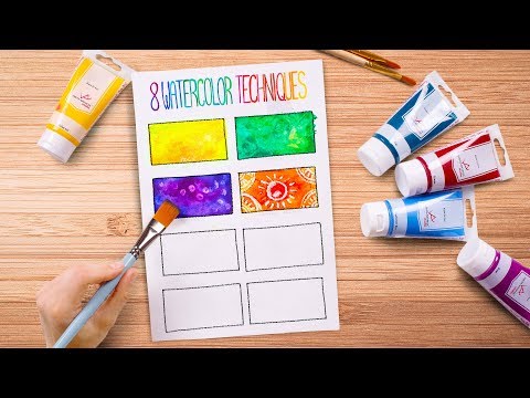 HOW TO PAINT Like A Pro - 8 Easy Watercolor Techniques - UCw5VDXH8up3pKUppIvcstNQ